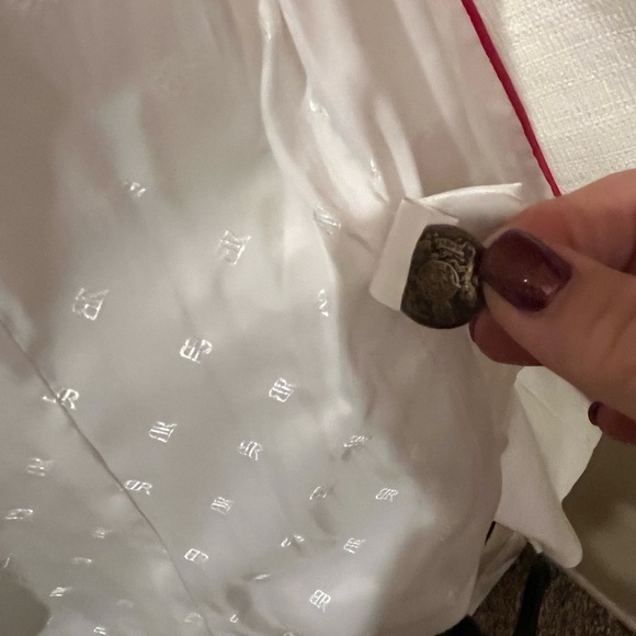 Banana Republic White Military Inspired Round Collar Blazer, size 4 - Picture 8 of 14